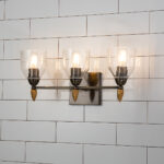 Modern Dimmable Felice 3 Light Vanity Light bathroom wall light fixture Dark Bronze-Lighting LumensBath/Flush Mounts