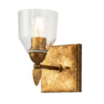 Modern Dimmable Felice 1 Light Wall Sconce In Gold Wall Lighting Fixtures Gold Wall Lamp for Living Room Bedroom Bathroom Hallway-Lighting LumensAccent Lamp