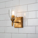 Modern Dimmable Felice 1 Light Wall Sconce In Gold Wall Lighting Fixtures Gold Wall Lamp for Living Room Bedroom Bathroom Hallway-Lighting LumensAccent Lamp