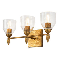 Modern Dimmable Felice 3 Light Vanity Light bathroom wall light fixture Gold-Lighting LumensBath/Flush Mounts