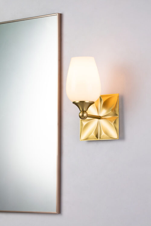 Modern Dimmable Epsilon Modern 1 Light Wall Sconce Wall Lighting Fixtures Aged Brass Wall Lamp for Living Room Bedroom Bathroom Hallway-Lighting LumensAccent Lamp