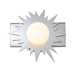 Modern Dimmable Soleil 1 Light Wall Sconce Star In Chrome Wall Lighting Fixtures Polished Chrome Wall Lamp for Living Room Bedroom Bathroom Hallway-Lighting LumensAccent Lamp