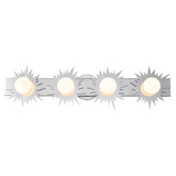 Modern Dimmable Soleil 4 Light Bath Bar Vanity Light In Chrome bathroom wall light fixture Polished Chrome-Lighting LumensBath/Flush Mounts