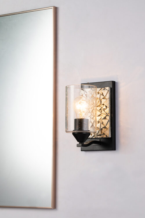 Modern Dimmable Bocage 1 Light Wall Sconce In Dark Bronze Wall Lighting Fixtures Mate Black Wall Lamp for Living Room Bedroom Bathroom Hallway-Lighting LumensAccent Lamp