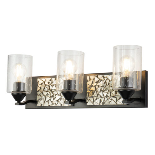 Modern Dimmable Bocage 3 Light Bronze Bath Bar bathroom light fixture Mate Black-Lighting LumensBath/Flush Mounts