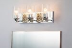 Modern Dimmable Bocage 3 Light Silver Bath Bar bathroom light fixture Polished Chrome-Lighting LumensBath/Flush Mounts