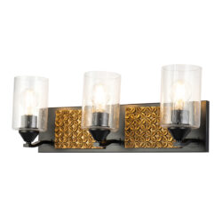 Modern Dimmable Arcadia 3 Light Bath Bar In Black bathroom light fixture Mate Black-Lighting LumensBath/Flush Mounts