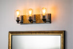 Modern Dimmable Arcadia 3 Light Bath Bar In Black bathroom light fixture Mate Black-Lighting LumensBath/Flush Mounts