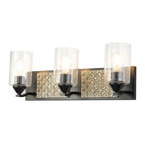 Modern Dimmable Arcadia 3 Light Bath Bar In Black bathroom light fixture Mate Black-Lighting LumensBath/Flush Mounts