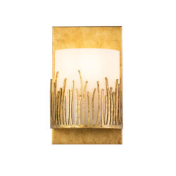 Modern Dimmable Sawgrass 1 Light Wall Sconce In Distressed Gold Wall Lighting Fixtures Gold Wall Lamp for Living Room Bedroom Bathroom Hallway-Lighting LumensAccent Lamp