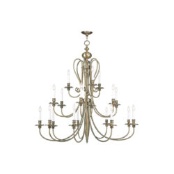 18 Light Antique Brass Chandelier with Steel base material-Lighting LumensChandeliers