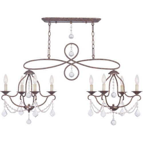 18 inch 8 Light Verona Bronze Island/Chandelier with Steel base material-Lighting LumensChandeliers