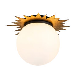 Modern Dimmable Soleil LED Flush in Star shape Ceiling Lighting Fixtures Ceiling Lamp for Kitchen Island Living Room Bedroom Hallway Laundry Entryway WZC+Gold-Lighting LumensAccent Lamp