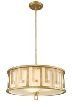 Hanging Modern Large Lemuria 3-Light Pendant in Warm Distressed Gold Pendant Ceiling Lighting Fixture for Kitchen Island Dining Room Farmhouse Entryway Foyer Table Hallway-Lighting LumensPendant Lights