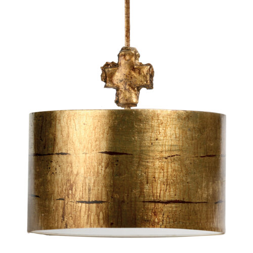 Hanging Modern Fragment Gold Large Pendant Glazed Painted Finish Pendant Ceiling Lighting Fixture Gold leaf and glaze for Kitchen Island Dining Room Farmhouse Entryway Foyer Table Hallway-Lighting LumensPendant Lights