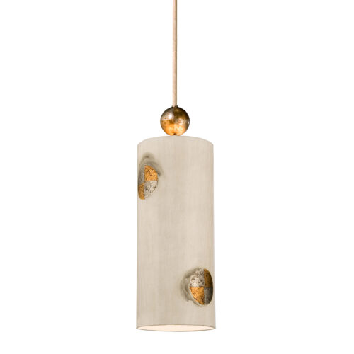 Hanging Modern Compass Inspired Dining and Island Pendant in Ivory and Light Brown Accents Pendant Ceiling Lighting Fixture Textured Taupe with Gold and Silver leaf for Kitchen Island Dining Room Farmhouse Entryway Foyer Table Hallway-Lighting LumensPendant Lights