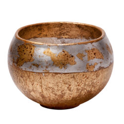 Modern Gold Finished Accent Addie Bowl in Home Décor gold and silver leaf-Lighting LumensDecorative Accessories