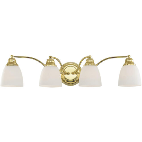 23.5 inch 3 Light Brushed Nickel Bathroom Vanity light fixture with Steel base material-Lighting LumensBath/Flush Mounts