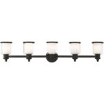 4.75 inch 1 Light Bronze Wall Sconce with Steel base material-Lighting LumensWall Sconces