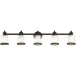 4.75 inch 1 Light Bronze Wall Sconce with Steel base material-Lighting LumensWall Sconces