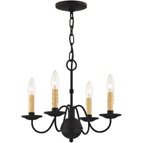 12 inch 4 Light Black Wall Sconce with Steel base material-Lighting LumensWall Sconces