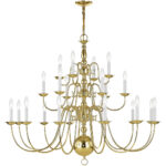 22 Light Polished Brass Chandelier with Steel base material-Lighting LumensChandeliers