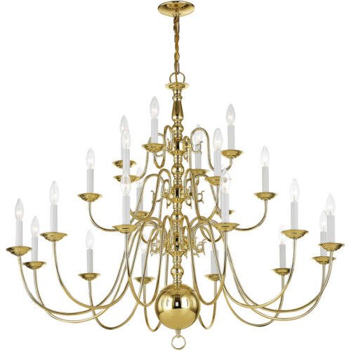 22 Light Polished Brass Chandelier with Steel base material-Lighting LumensChandeliers