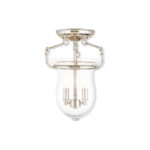 3 Light Bronze Pendant light Hanging Light Fixture with Hand Crafted Clear Glass Shade-Lighting LumensPendant Lights