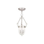 3 Light Brushed Nickel Ceiling Light fixture with Steel base material-Lighting LumensChandeliers