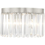 1 Light Palacial Bronze Mini Pendant with Clear Crystals Shade-Lighting LumensPendant Lights