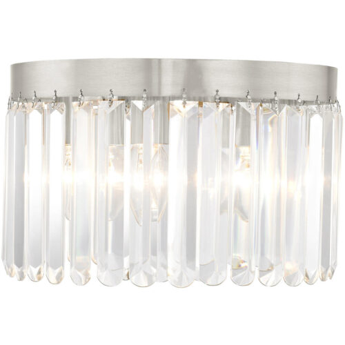 1 Light Palacial Bronze Mini Pendant with Clear Crystals Shade-Lighting LumensPendant Lights