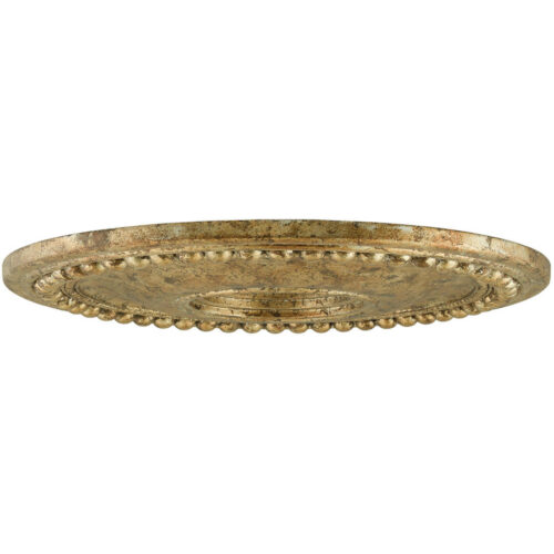 Antique Silver Leaf Ceiling Medallion with Polyurethane Foam base with 20 Dia-Lighting LumensMedallion