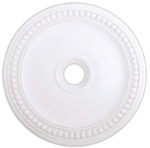 Antique Silver Leaf Ceiling Medallion with Polyurethane Foam base with 30 Dia-Lighting LumensMedallion