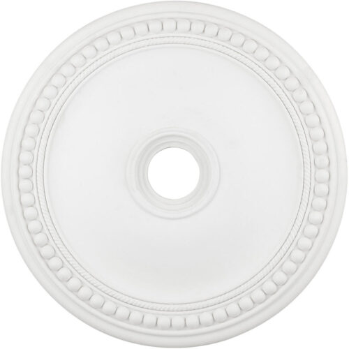 Antique Silver Leaf Ceiling Medallion with Polyurethane Foam base with 30 Dia-Lighting LumensMedallion