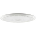 Antique Silver Leaf Ceiling Medallion with Polyurethane Foam base with 30 Dia-Lighting LumensMedallion