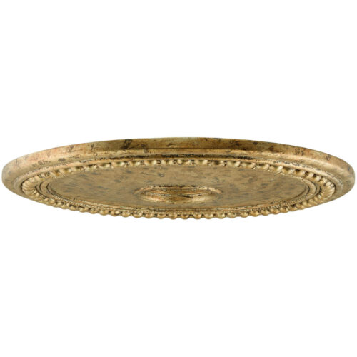 Antique Gold Leaf Ceiling Medallion with Polyurethane Foam base with 36 Dia-Lighting LumensMedallion