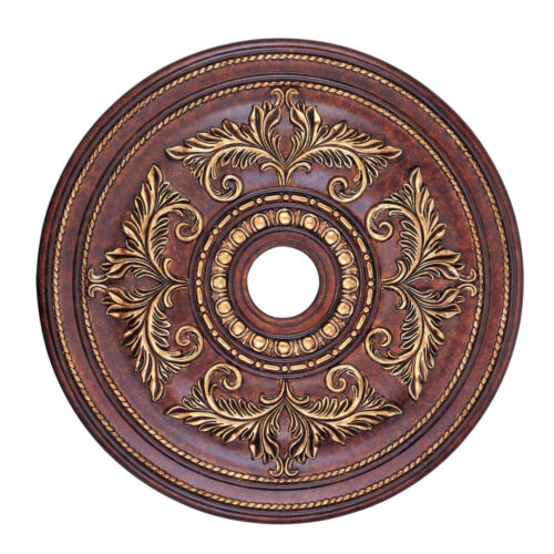 Imperial Bronze Ceiling Medallion with Polyurethane Foam base with 40.5 Dia-Lighting LumensMedallion