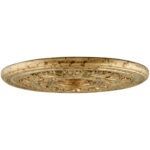 Palacial Bronze with Gilded Accents Ceiling Medallion with Polyurethane Foam base with 40.5 Dia-Lighting LumensMedallion