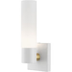 10101-13 1 Light Textured White ADA Single Sconce-Lighting LumensWall Sconces