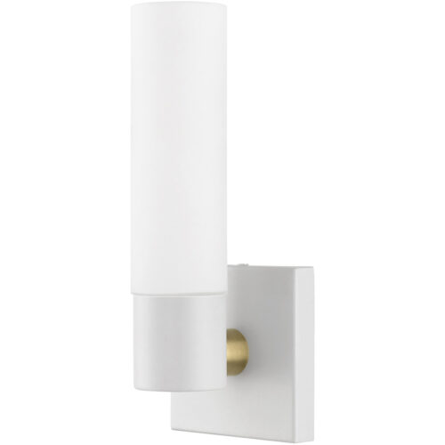 10101-13 1 Light Textured White ADA Single Sconce-Lighting LumensWall Sconces