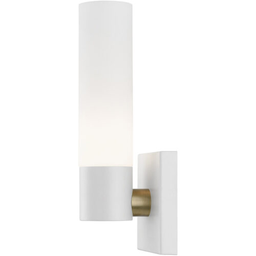 10101-13 1 Light Textured White ADA Single Sconce-Lighting LumensWall Sconces