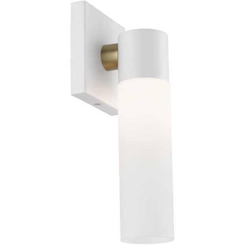 10101-13 1 Light Textured White ADA Single Sconce-Lighting LumensWall Sconces