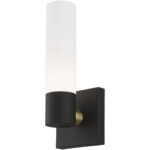 10101-14 1 Light Textured Black ADA Single Sconce-Lighting LumensWall Sconces