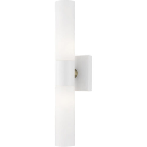 10102-13 2 Light Textured White ADA Vanity Sconce-Lighting LumensWall Sconces