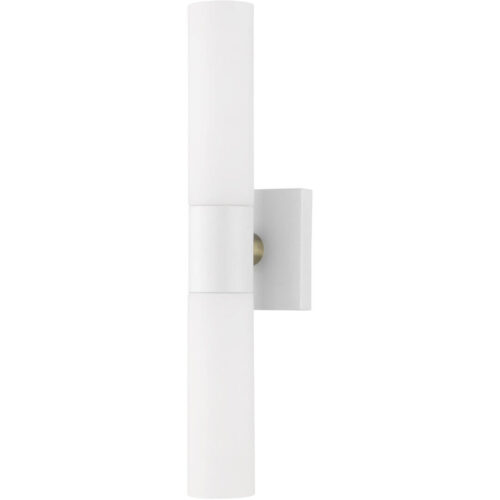 10102-13 2 Light Textured White ADA Vanity Sconce-Lighting LumensWall Sconces