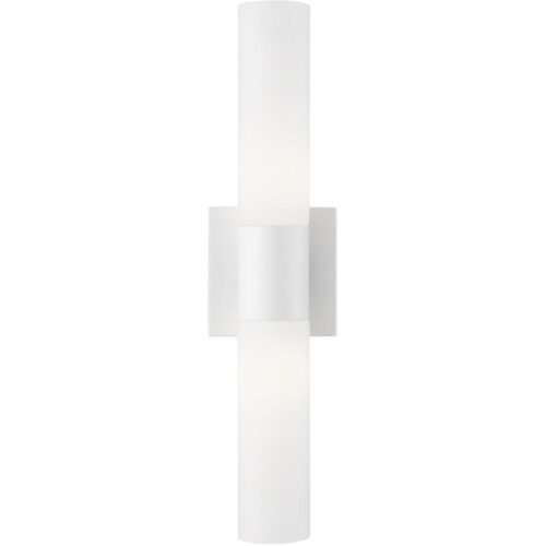 10102-13 2 Light Textured White ADA Vanity Sconce-Lighting LumensWall Sconces