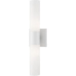 10102-13 2 Light Textured White ADA Vanity Sconce-Lighting LumensWall Sconces