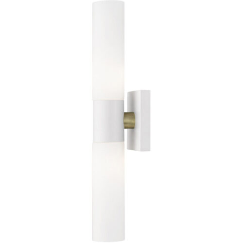 10102-13 2 Light Textured White ADA Vanity Sconce-Lighting LumensWall Sconces