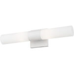 10102-13 2 Light Textured White ADA Vanity Sconce-Lighting LumensWall Sconces