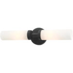 10104-04 2 Light Black ADA Vanity Sconce-Lighting LumensWall Sconces